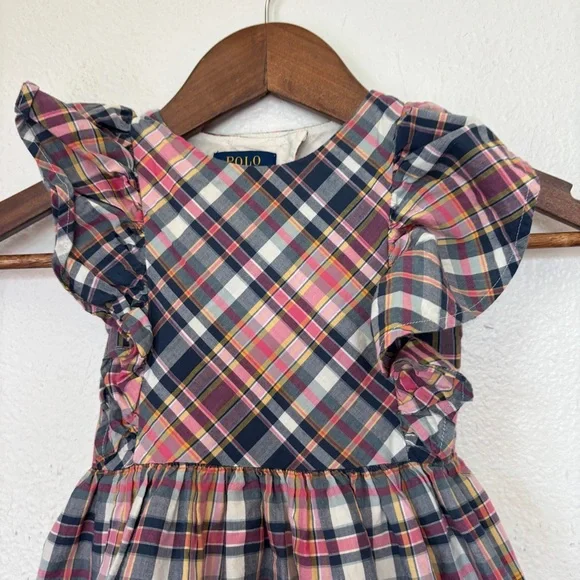 Polo by Ralph Lauren Plaid Ruffle Dress - Picture 3 of 9